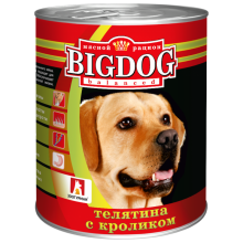 "BIG DOG" Телятина с кроликом 850 гр ж/б
